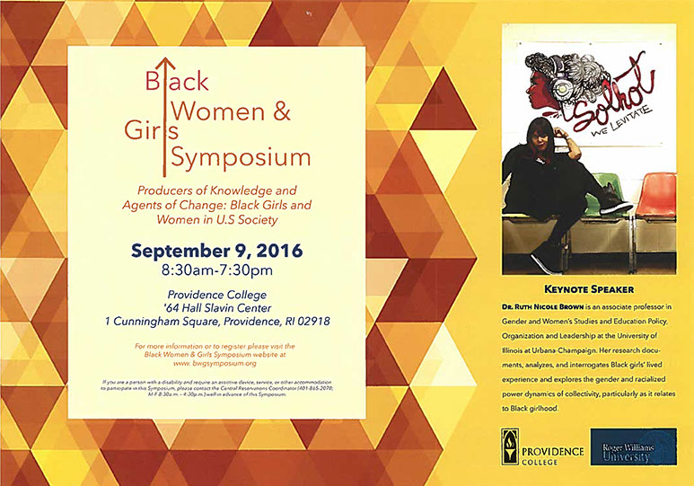 Black Women and Girls Symposium flyer