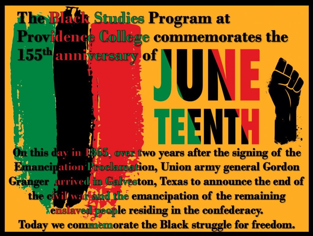 Juneteenth Commemoration flyer